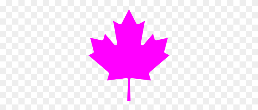 264x298 Canada Pink Leaf Clip Art - Canada Flag Clipart