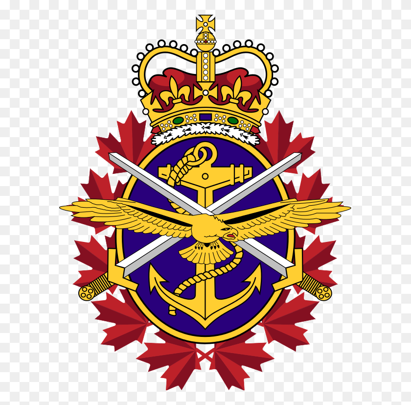 598x767 Эмблема Канадских Вооруженных Сил - Война 1812 Года Клипарт