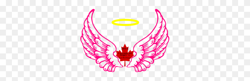 299x213 Canadian Wing Angel Halo Clip Art - Halo Clipart
