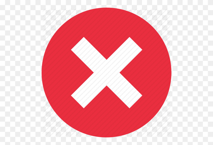 512x512 Cancel, Close, Delete, Exit, Remove, Stop, X Icon - X Icon PNG