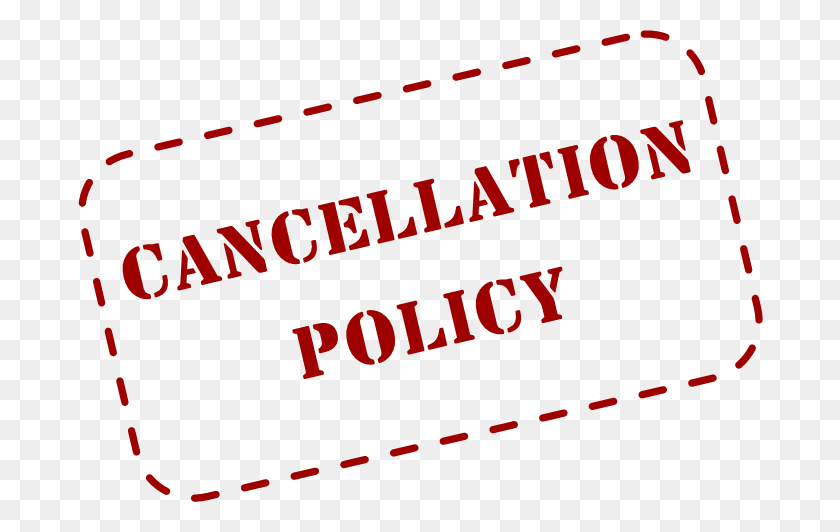 686x472 Cancellation Policy - Cancelled PNG