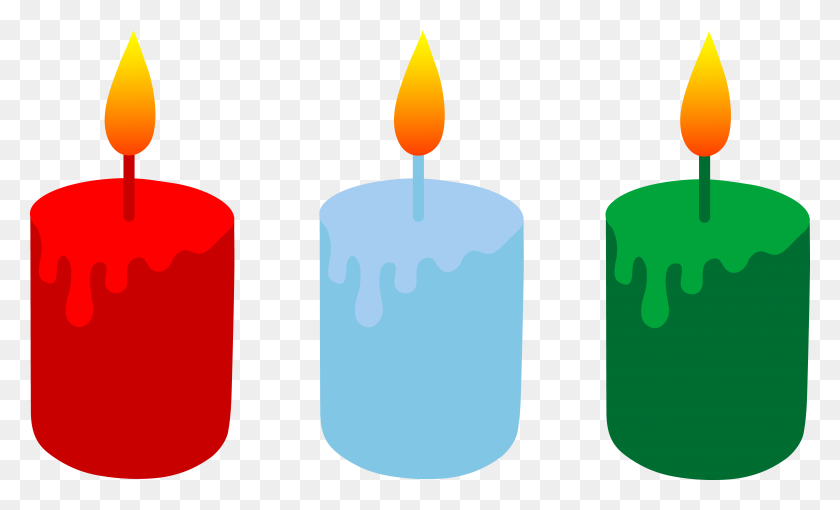 5874x3389 Candle Border Cliparts - Birthday Border PNG