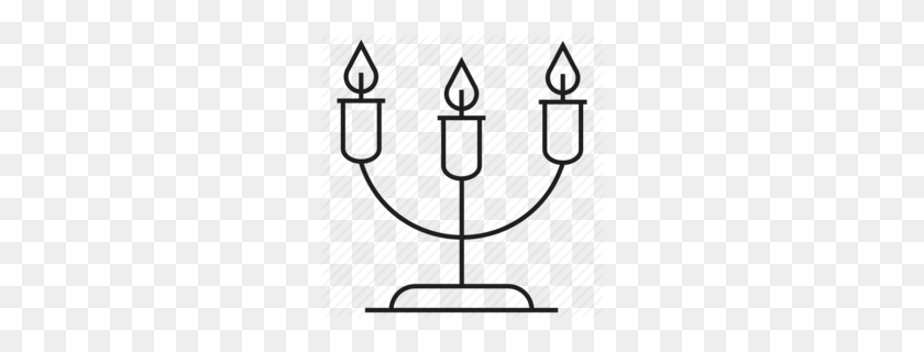 260x260 Candle Clipart - Menorah Clipart Free