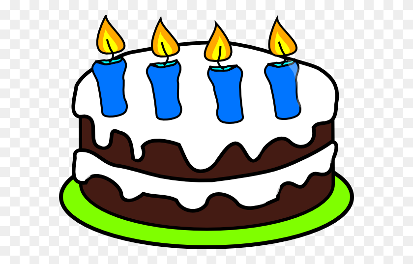 600x477 Candle Clipart Birthday Cake - Cake Decorating Clipart