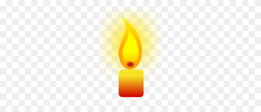 200x300 Candle Flame Clipart - Candle Clip Art Free