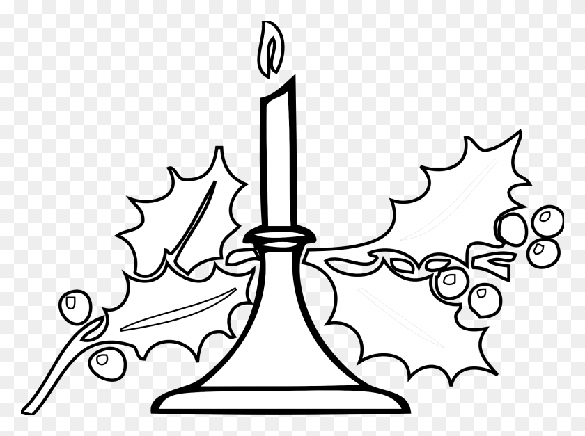 1969x1432 Candle Flame Clipart Black And White - Sharing Clipart Black And White