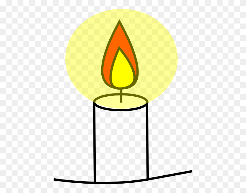 480x597 Candle Images Cartoon - Shabbat Candles Clipart