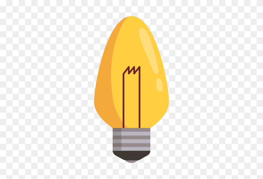 512x512 Candle Light Bulb - Yellow Light PNG