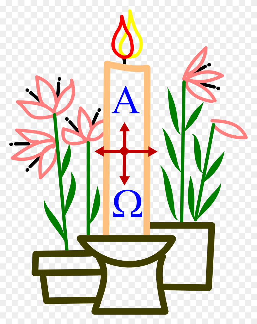 1748x2238 Candles And Flowers Easter Celebration Image - Celebration PNG