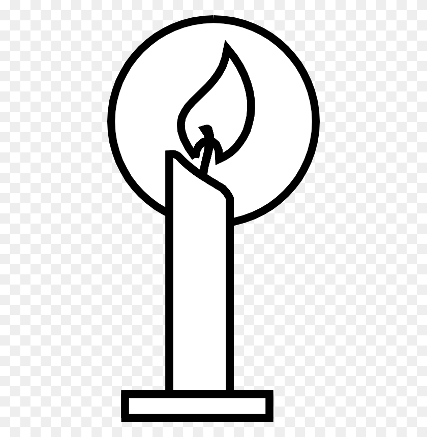 418x800 Candles Christian Clipart, Explore Pictures - Candlestick Clipart
