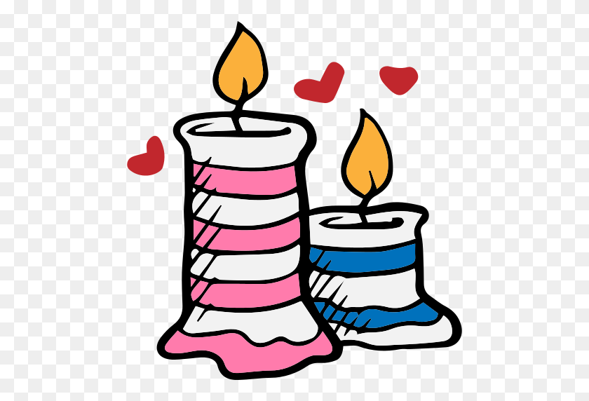 512x512 Candles Png Icon - Birthday Candle PNG