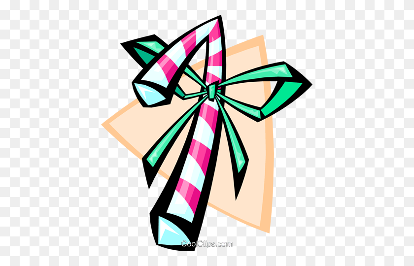 429x480 Candy Cane - Abstract Clipart
