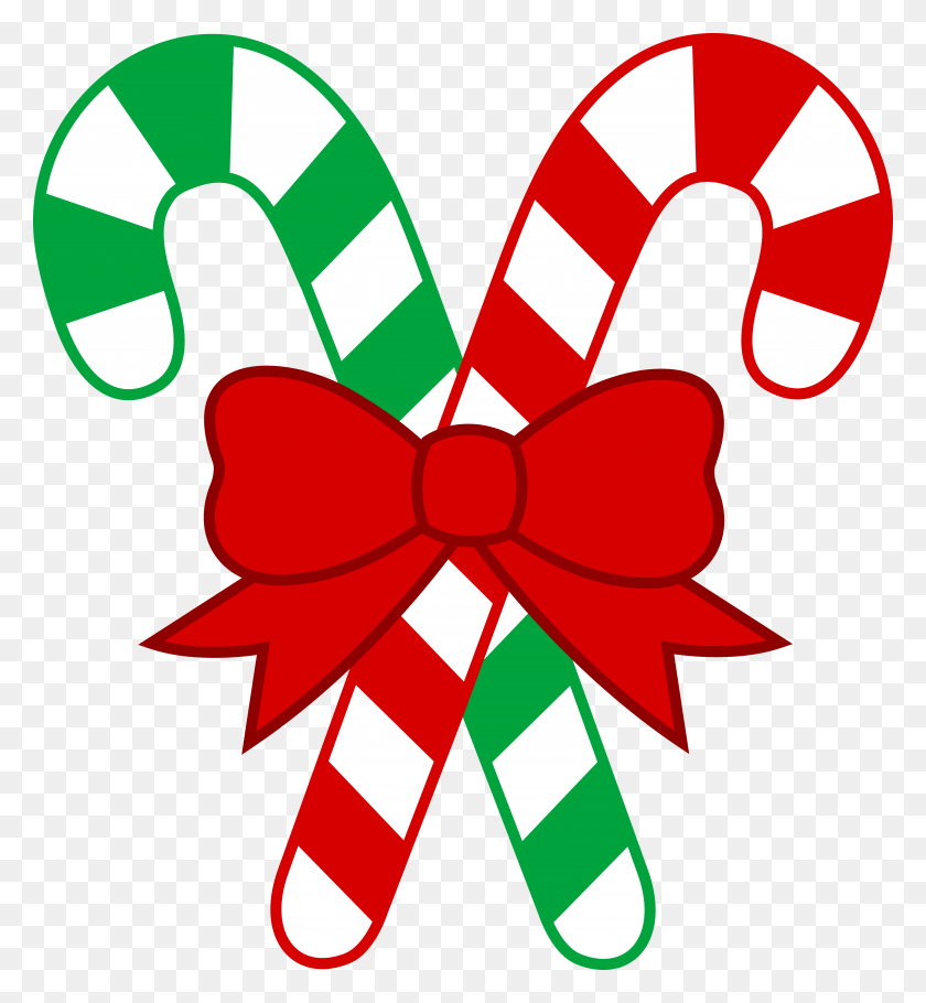 4847x5284 Candy Cane Clip Art Christmas Pinte Regarding Free Christmas - Christmas Ribbon Clipart
