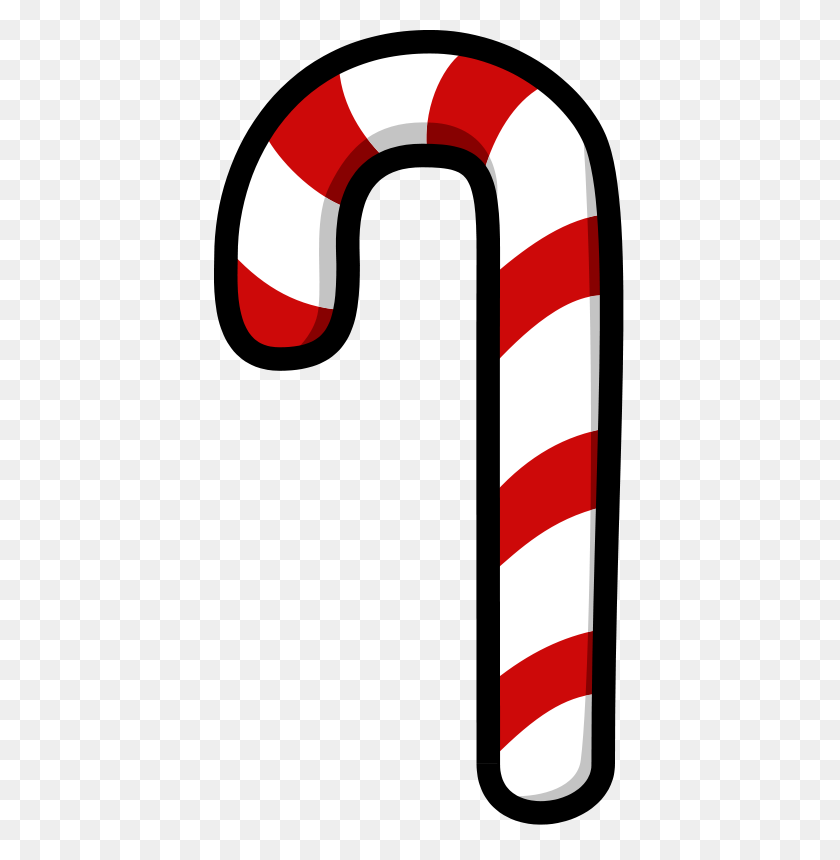 412x800 Candy Cane Clipart - Christmas Candy Clipart