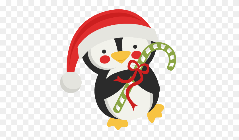 432x432 Candy Cane Clipart - Christmas Penguin Clipart