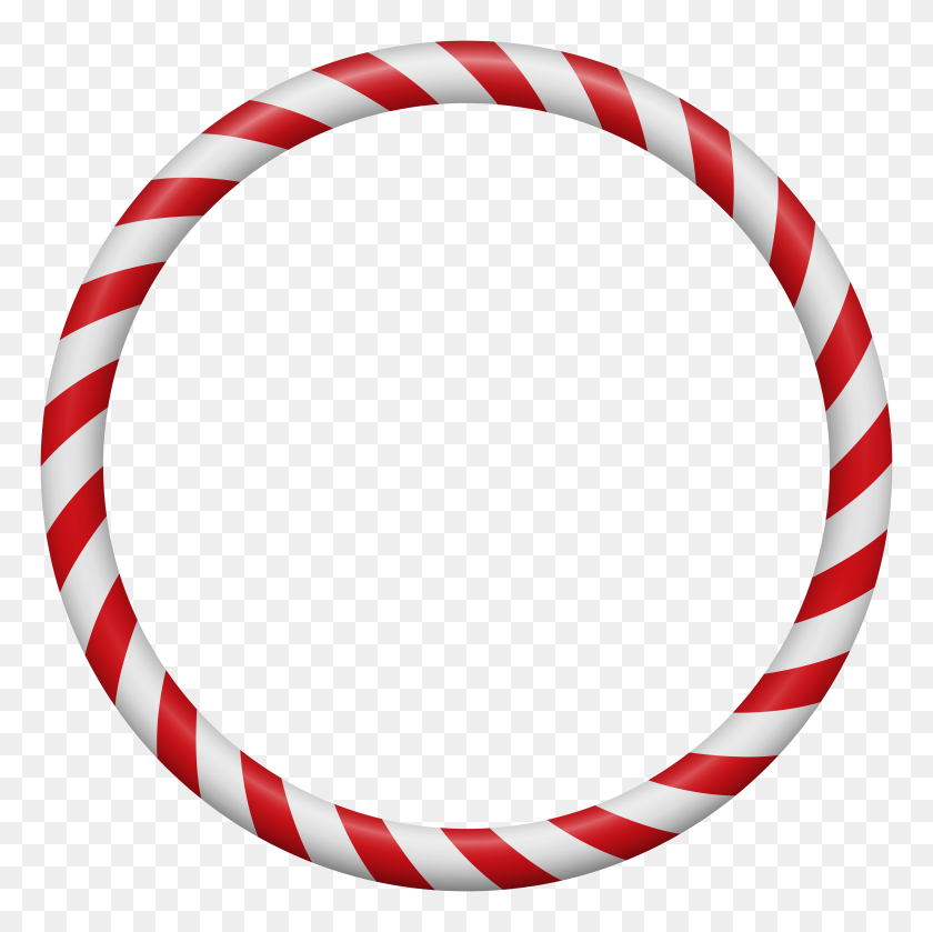 8000x8000 Candy Cane Red Christmas Border Frame Clip Gallery - Christmas Border Clipart