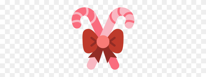 256x256 Candy Canes Icon Myiconfinder - Peppermint Candy PNG
