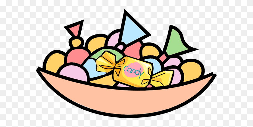 600x364 Candy Clipart Free - Wrapped Candy Clipart