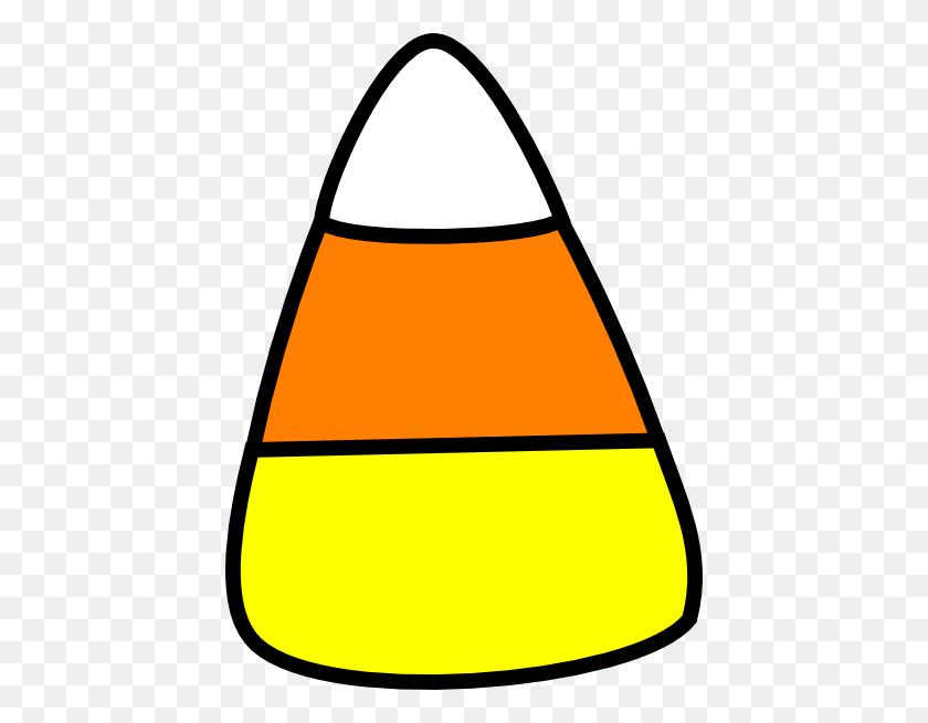432x594 Candy Corn Clip Art - Halloween Candy Clipart Black And White