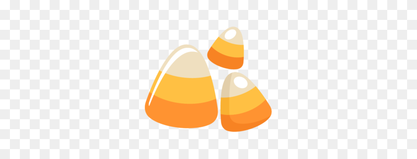 260x260 Candy Corn Clip Art Clipart - Sweets Clipart