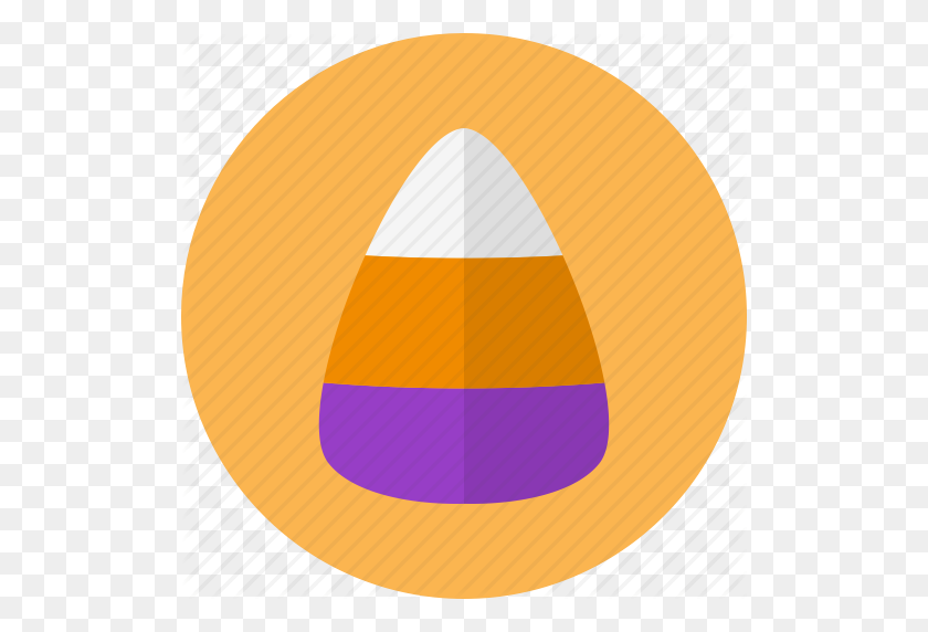 512x512 Candy, Corn, Cute, Halloween, Party Icon - Candy Corn PNG
