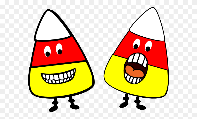 600x447 Candy Corn People Clipart - Candy Corn Clipart Blanco Y Negro