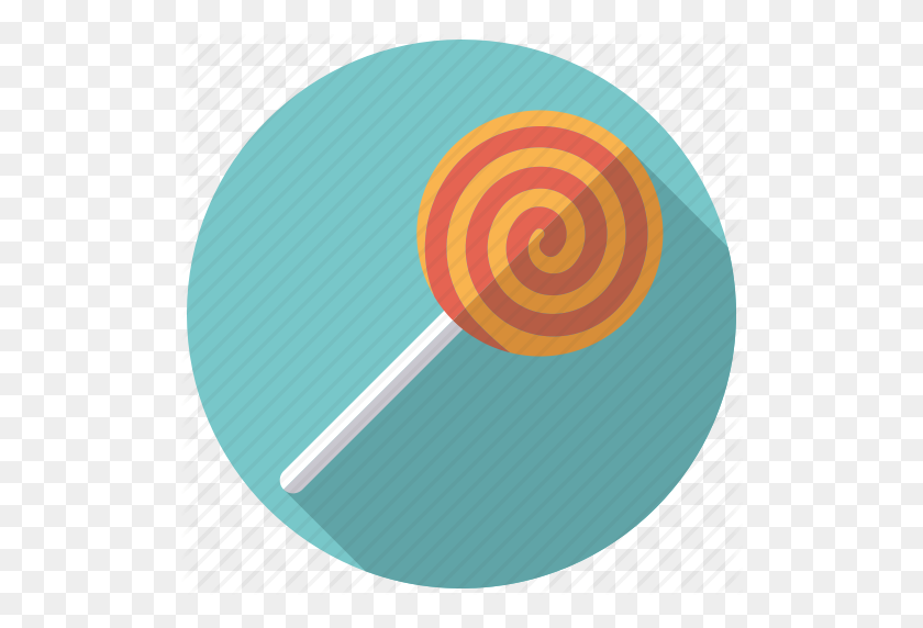 512x512 Candy, Hard Candy, Lollipop, Spiral, Stick, Sweets, Swirl Icon - Hard Candy Clip Art