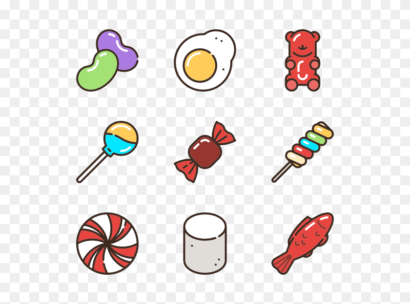 600x564 Candy Icon Packs - Sweets PNG
