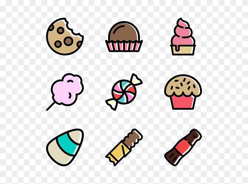 600x564 Candy Icons - Sweets PNG