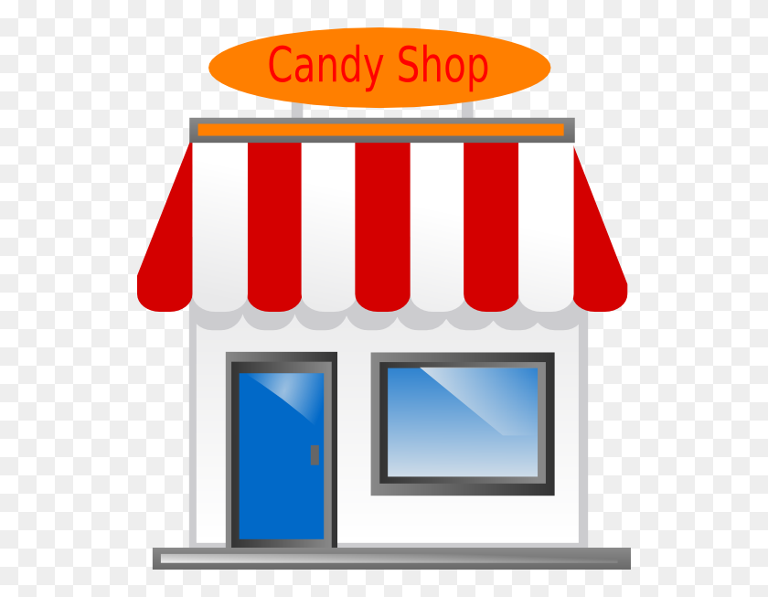 540x593 Candy Shop Front Clip Art - Sweet 16 Clipart
