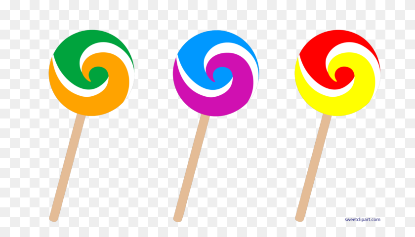 700x420 Candy Swirl Lollipops Clip Art - Lollipop Clipart