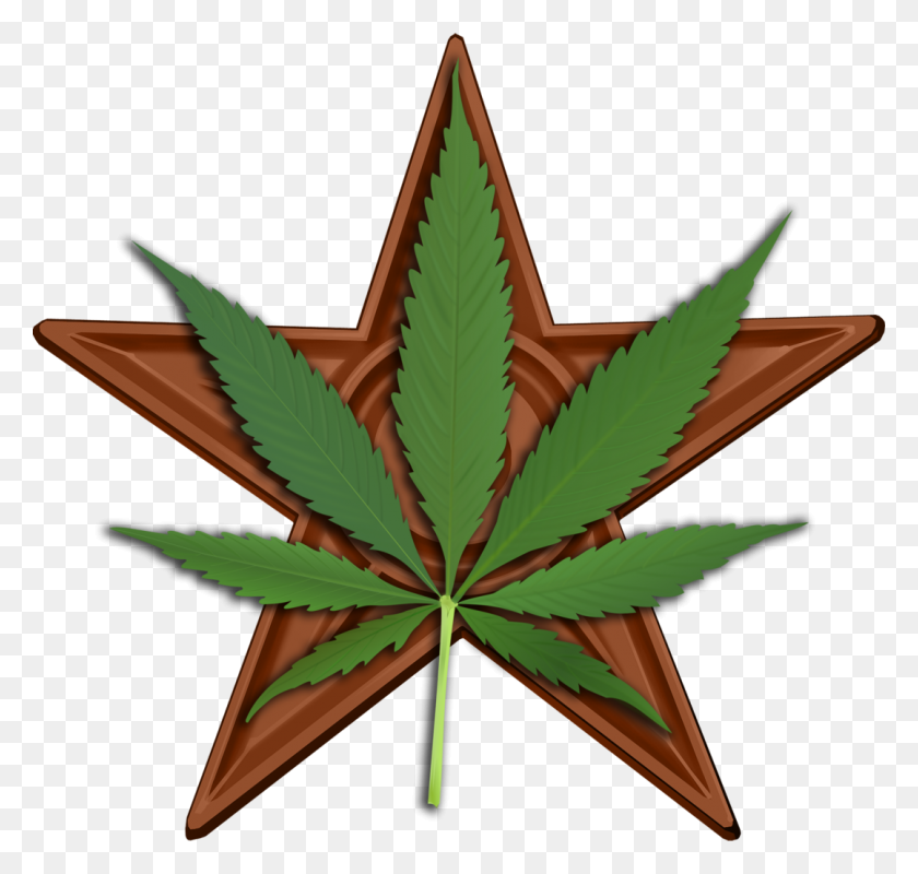 1078x1024 Cannabis Barnstar Hires - Pot Leaf PNG