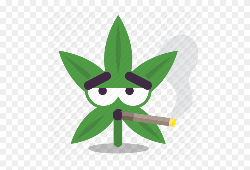 512x512 Cannabis, Cigarette, Marijuana, Smoking, Weed Icon - Weed PNG