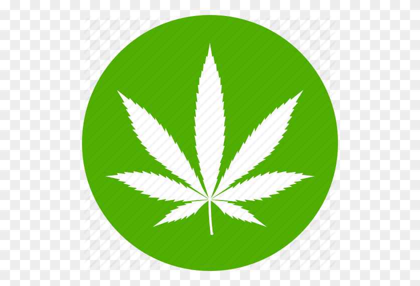 512x512 Cannabis, Drogas, Cáñamo, Marihuana, Olla, Icono De Hierba - Hoja De Hierba Png