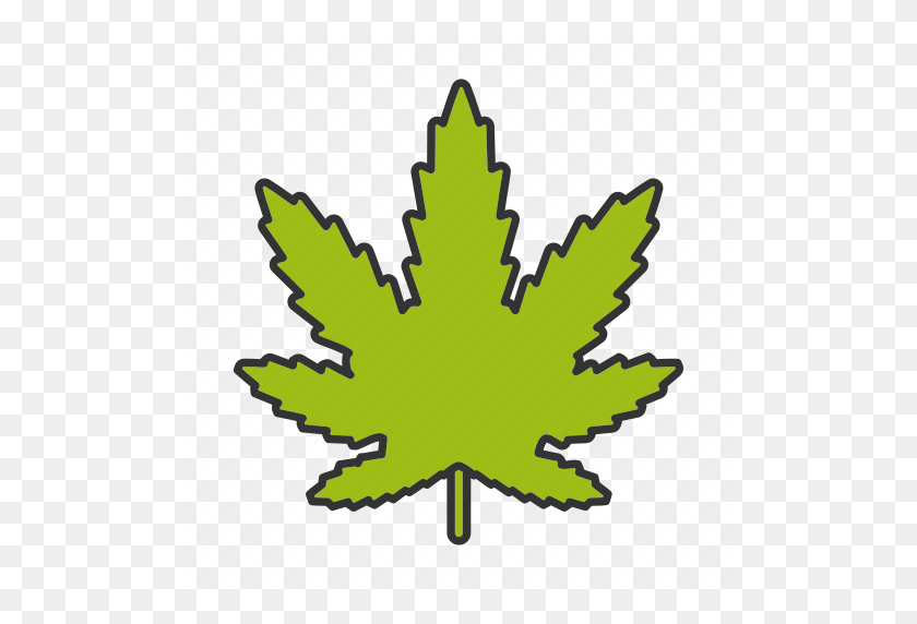 512x512 Cannabis, Drogas, Hoja, Marihuana, Marihuana, Planta, Icono De La Maleza - Planta De Marihuana Png