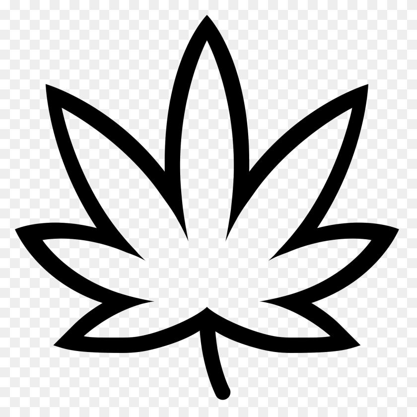1600x1600 Cannabis Icon - Weed Leaf PNG