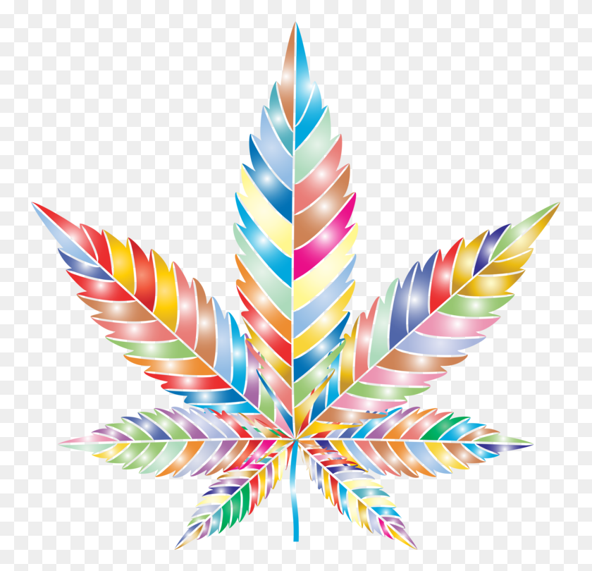 751x750 Cannabis Leaf Paper Symmetry Art - Pot Leaf Clip Art