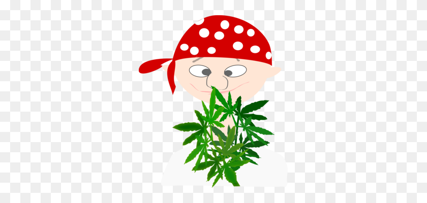 293x340 Cannabis Sativa Drawing Line Art Leaf - Weed Leaf Clipart