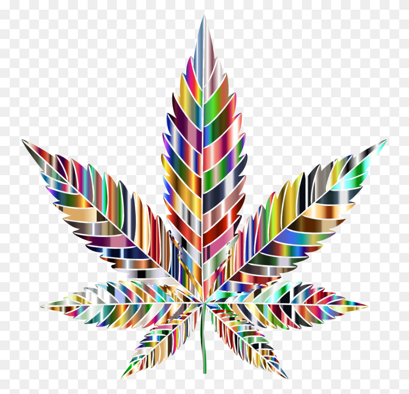 751x750 Cannabis Work Of Art Leaf Psychedelic Drug - Weed Leaf Clipart