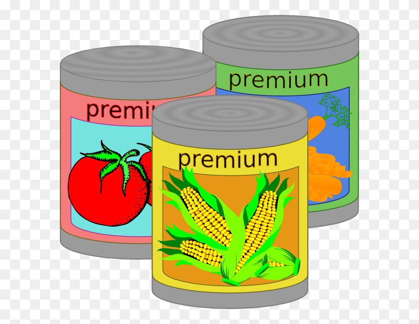 600x589 Canned Food Clip Art - Tin Can Clipart