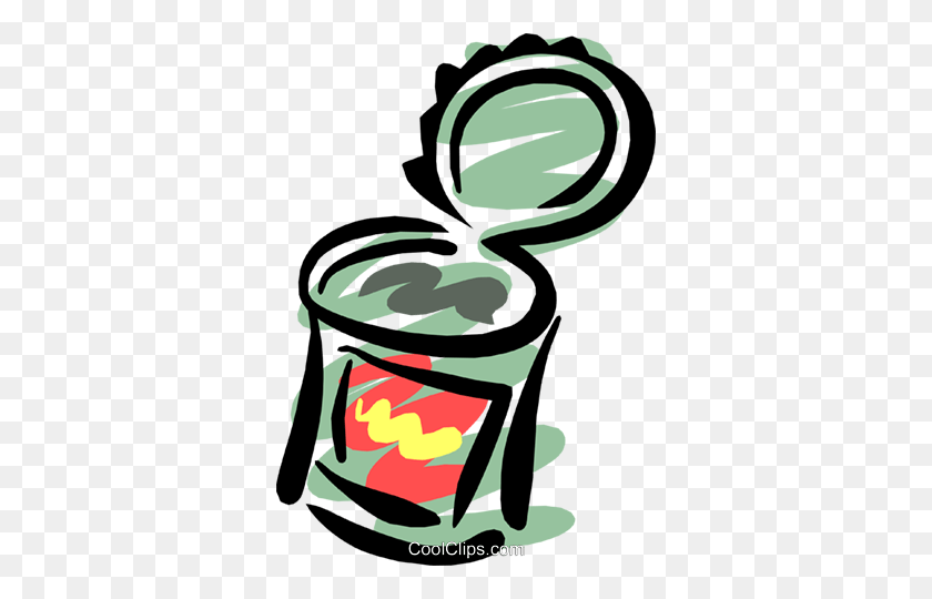 342x480 Canned Food Royalty Free Vector Clip Art Illustration - Canned Food Clipart