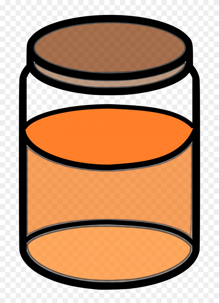 1704x2400 Canning Clipart Transparent Background Of Jar - Glass Jar Clipart