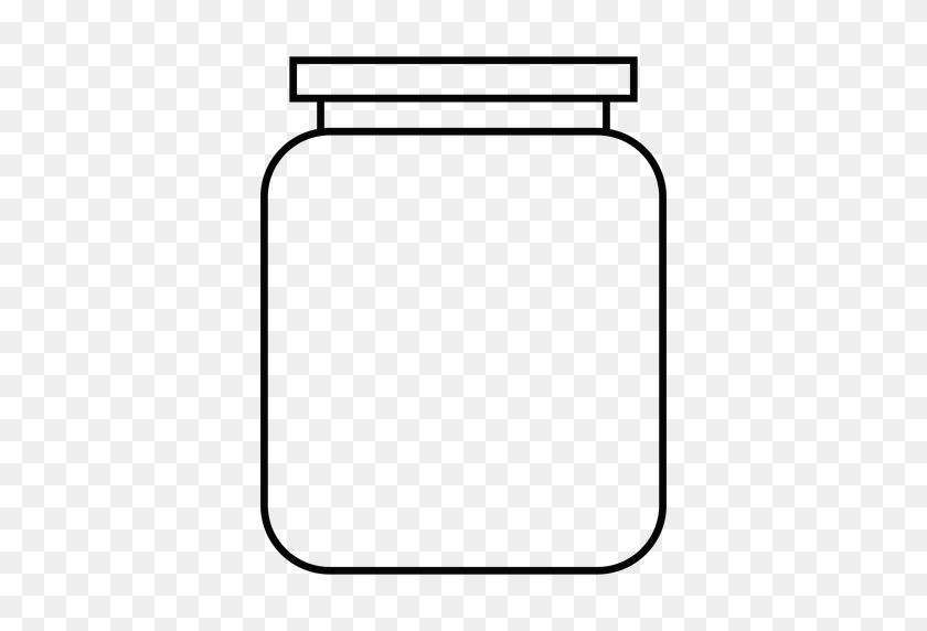 512x512 Canning Jar Stroke Icon - Canning Jar Clip Art