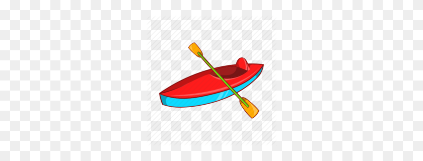 260x260 Canoe And Kayak Clipart - Row Boat Clipart
