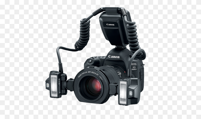 1200x675 Canon Presenta La Fotografía Digital Macro Twin Lite Mt Rt - Cámara De Película Png