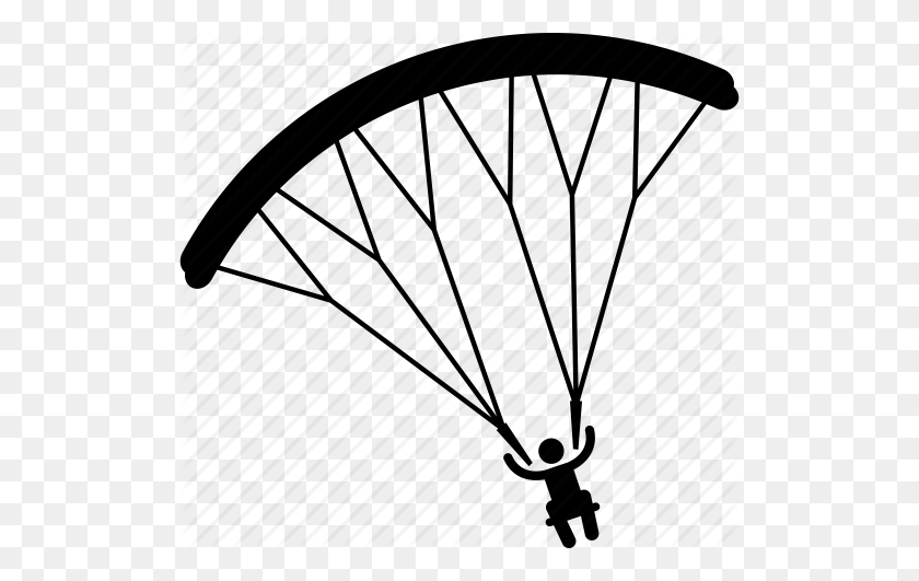 512x471 Canopy, Paracaídas, Paracaidismo, Paracaidismo Icono - Paracaídas Png