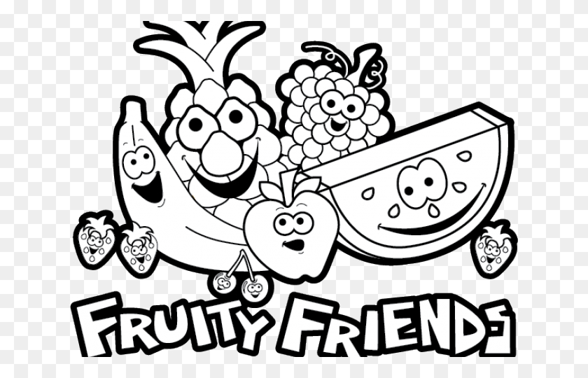 640x480 Cantaloupe Clipart Black And White - Friends Clipart Black And White