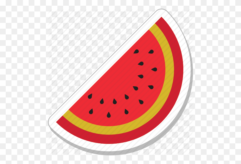 512x512 Cantaloupe, Food, Fruit, Watermelon, Watermelon Slice Icon - Watermelon Slice Clipart