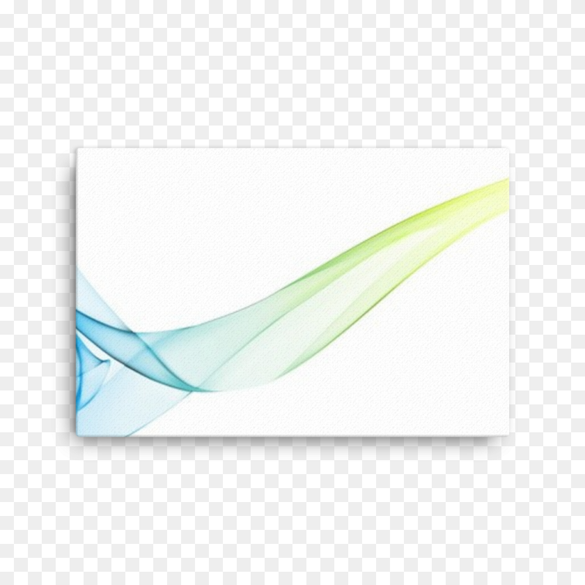 1000x1000 Canvas Print Abstract Colored Smoke Background With Color Curved - Curved Lines PNG