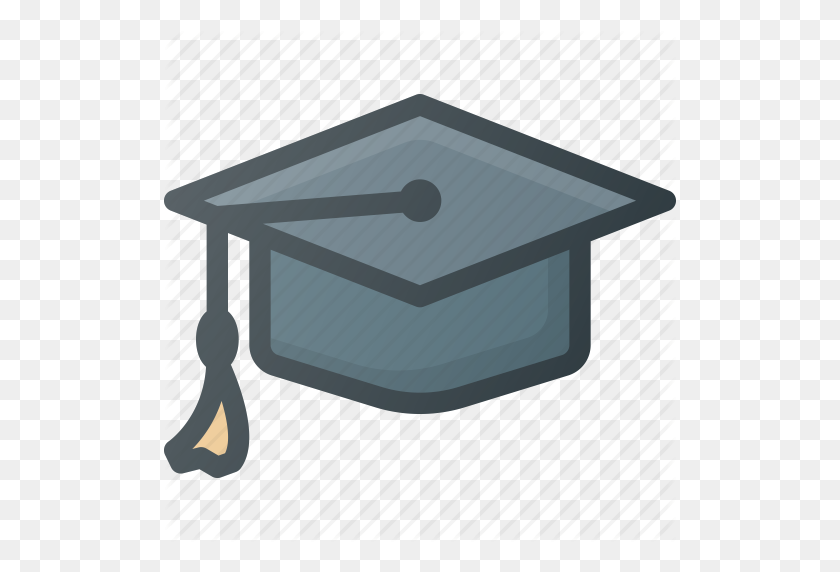 512x512 Casquillo, Certificado, Diploma, Graduación, Sombrero, Escuela, Icono De Éxito - Imágenes Prediseñadas De Casquillo Y Diploma De Graduación